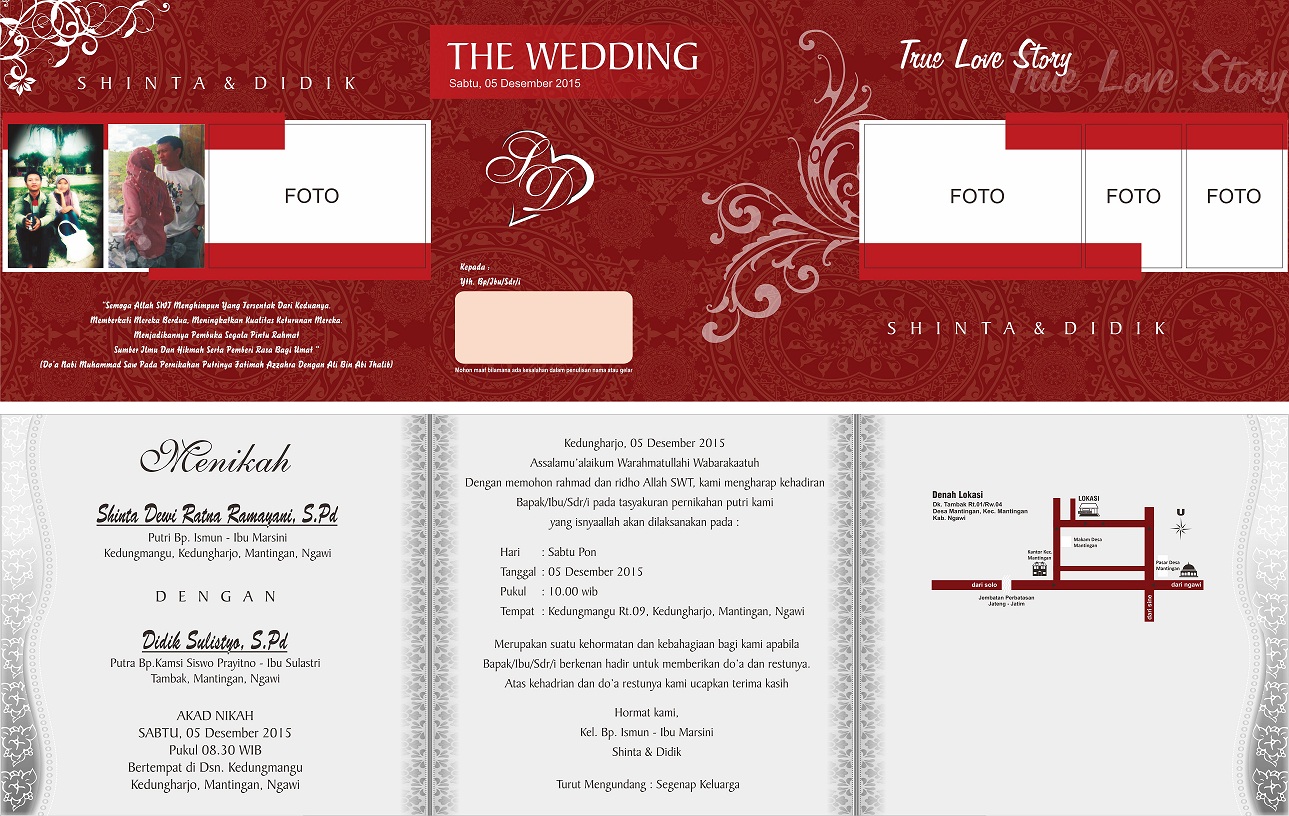 Desain undangan pernikahan cdr free download